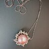 Collier avec argent sterling plaqué or blanc