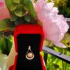 Élégant pendentif en perle d’eau douce et en cuivre plaqué or