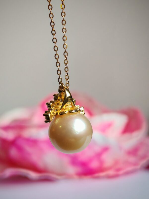 IMG_20250902_150014 Collier perle pendentif argent sterling plaqué or 18 carats