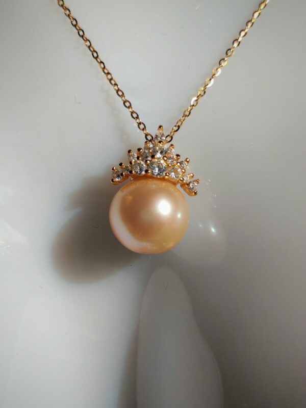 IMG_20250922_171604 Collier perle pendentif argent sterling plaqué or 18 carats