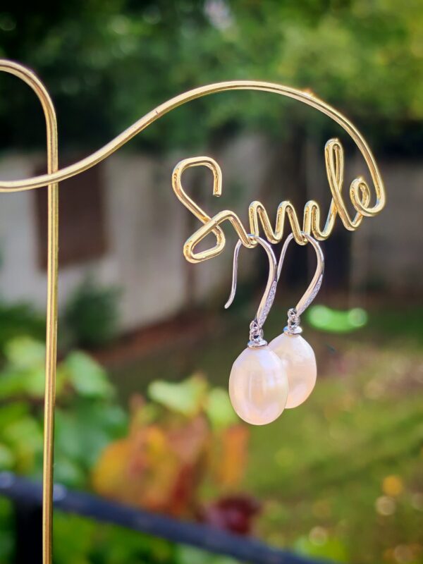 Boucles d’oreilles perle d’eau douce en argent