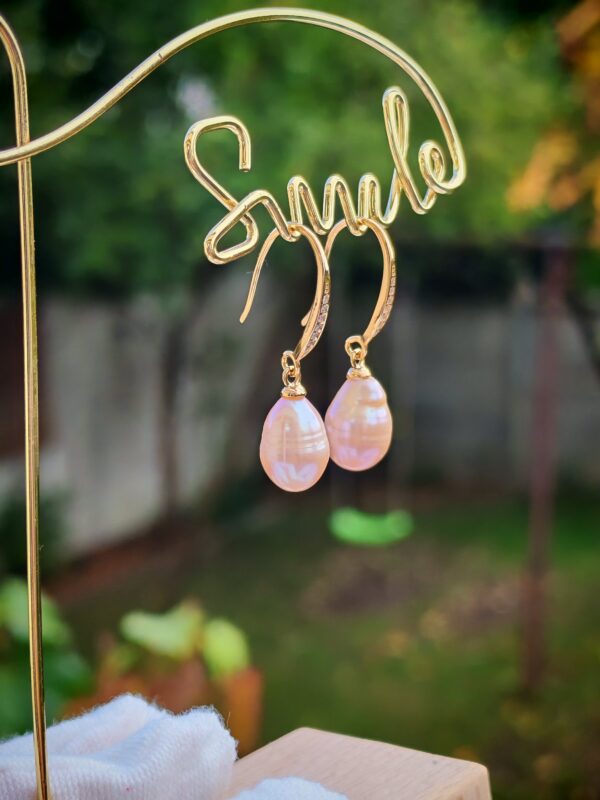 Boucles d’oreilles perle d’eau douce en argent