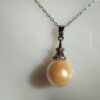 Collier parure perles d'eau douce en argent, bijoux faits main, cadeau pour femme