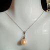 Collier parure perles d'eau douce en argent, bijoux faits main, cadeau pour femme