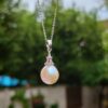 Collier parure perles d'eau douce en argent, bijoux faits main, cadeau pour femme