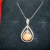 Collier pendentif perles d'eau douce en argent, bijoux faits main, cadeau pour femme