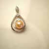 Collier pendentif perles d'eau douce en argent, bijoux faits main, cadeau pour femme