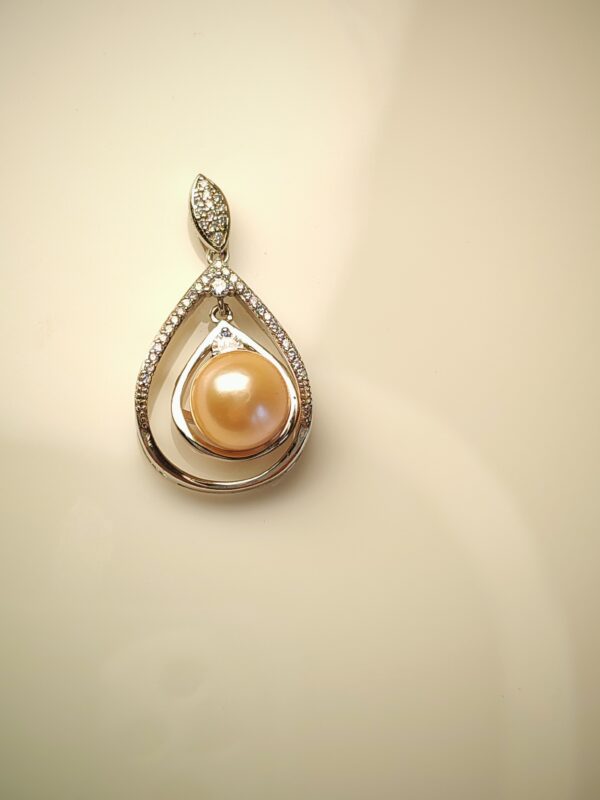 Collier pendentif perles d'eau douce en argent, bijoux faits main, cadeau pour femme