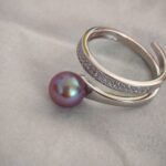 Bague perles d'eau douce en argent, bijoux faits main, cadeau pour femme