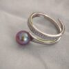 Bague perles d'eau douce en argent, bijoux faits main, cadeau pour femme
