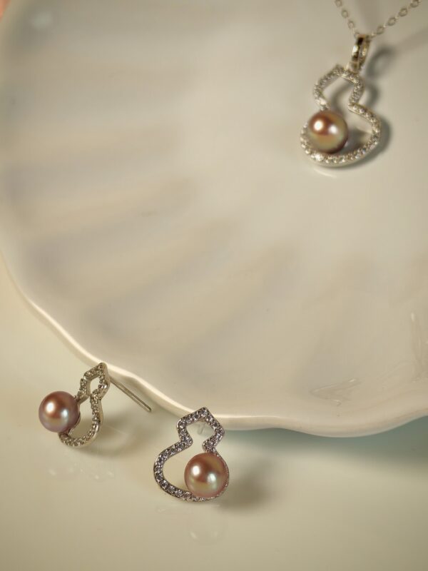 IMG_20260120_142232 Collier pendentif perle violet argent sterling plaqué or blanc