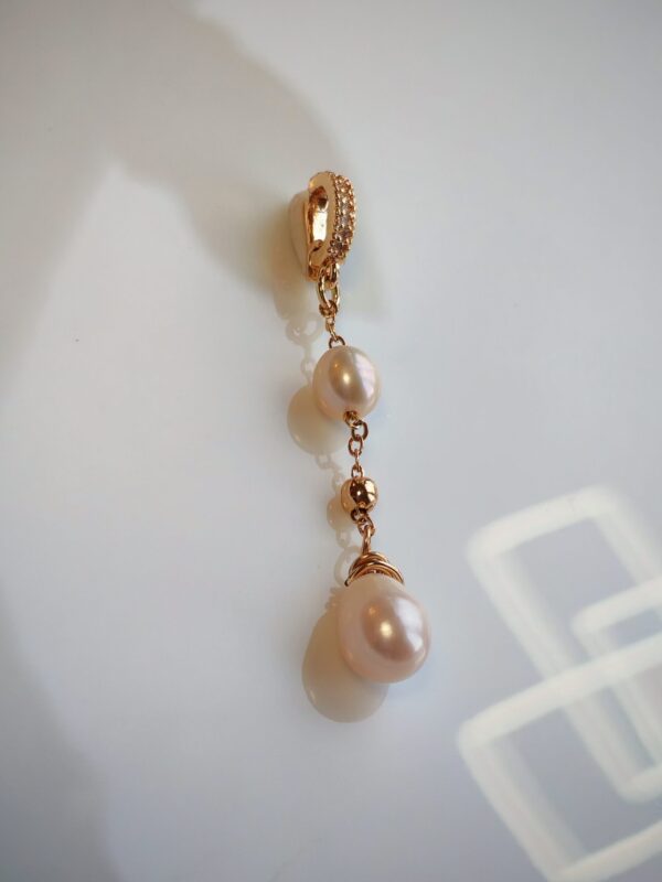 IMG_20260130_170314 Collier pendentif perle violet champagne plaqué or 14 carats