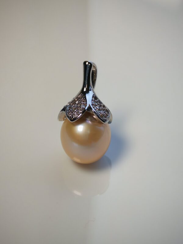 IMG_20260210_094533 Collier pendentif perle argent sterling plaqué or blanc