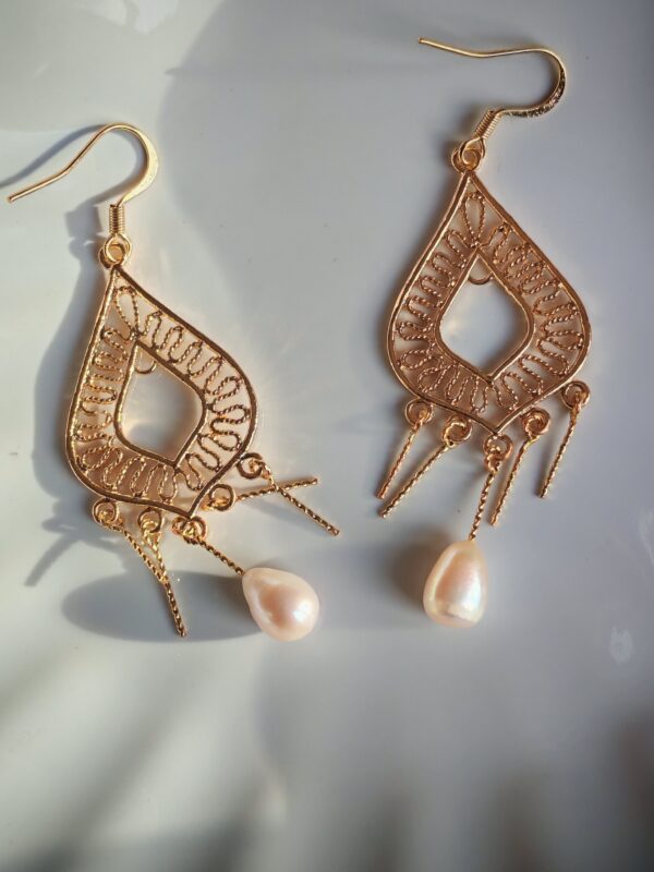 IMG_20260120_115441 Boucles d'oreilles perle d'eau douce en plaqué or 14, bijoux faits main, cadeau élégant pour femme – Bijou fait main – Cadeau femme