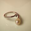 Bague perle d'eau douce en argent, bijoux faits main, cadeau élégant pour femme – Argent 925 – Bijou fait main – Cadeau femme