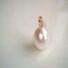 Collier pendentif perle argent sterling plaqué or