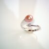 Bague perle d'eau douce en argent, bijoux faits main, cadeau élégant pour femme – Argent 925 – Bijou fait main – Cadeau femme