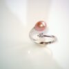 Bague perle d'eau douce en argent, bijoux faits main, cadeau élégant pour femme – Argent 925 – Bijou fait main – Cadeau femme