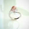 Bague perle d'eau douce en argent, bijoux faits main, cadeau élégant pour femme – Argent 925 – Bijou fait main – Cadeau femme