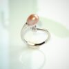 Bague perle d'eau douce en argent, bijoux faits main, cadeau élégant pour femme – Argent 925 – Bijou fait main – Cadeau femme