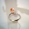 Bague perle d'eau douce en argent, bijoux faits main, cadeau élégant pour femme – Argent 925 – Bijou fait main – Cadeau femme