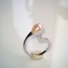 Bague perle d'eau douce en argent, bijoux faits main, cadeau élégant pour femme – Argent 925 – Bijou fait main – Cadeau femme