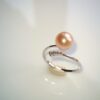 Bague perle d'eau douce en argent, bijoux faits main, cadeau élégant pour femme – Argent 925 – Bijou fait main – Cadeau femme