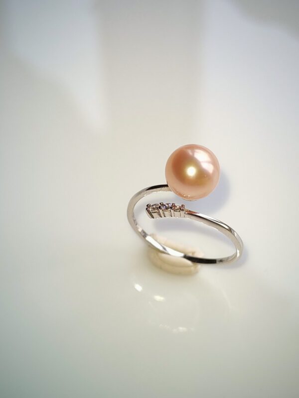 Bague perle d'eau douce en argent, bijoux faits main, cadeau élégant pour femme – Argent 925 – Bijou fait main – Cadeau femme