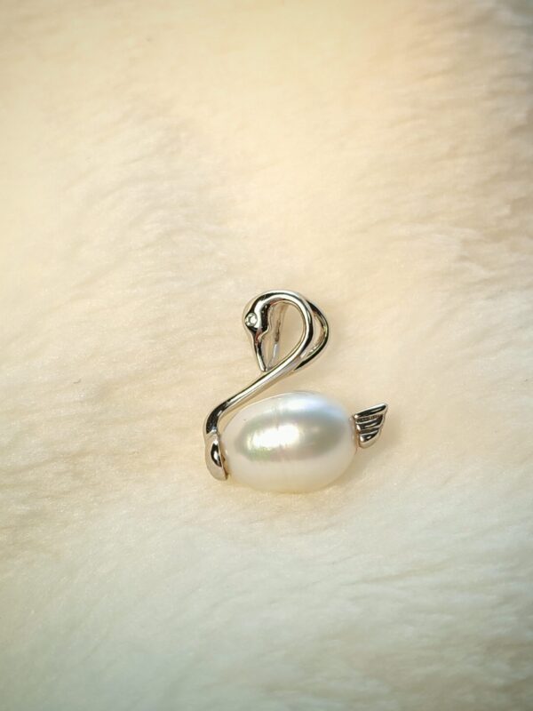 Collier pendentif perle argent sterling plaqué or