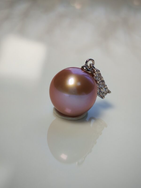 IMG_20260210_094812 Collier pendentif perle rose argent sterling plaqué or blanc