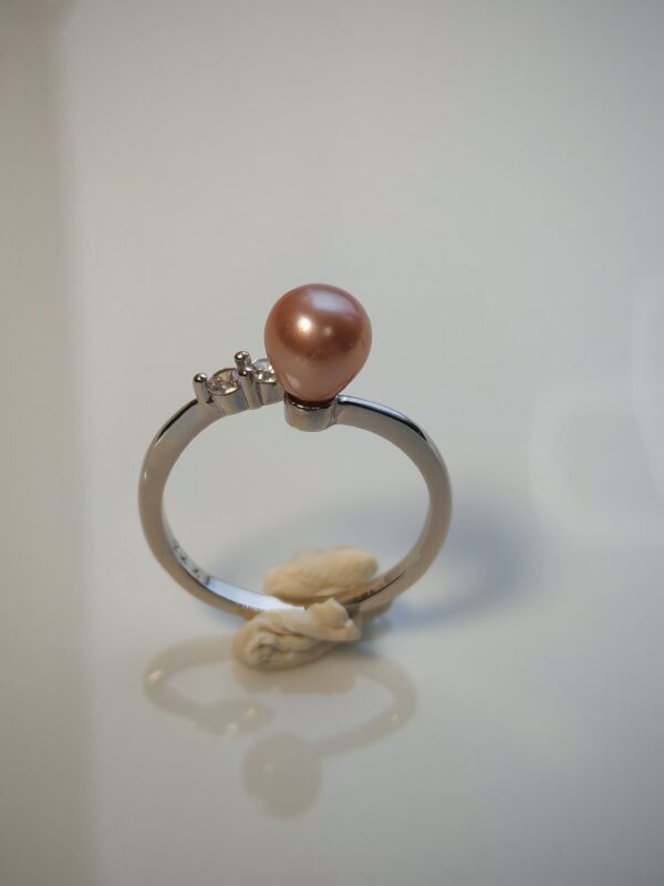 Bague perle d'eau douce en argent, bijoux faits main, cadeau élégant pour femme – Argent 925 – Bijou fait main – Cadeau femme