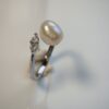 Bague perle d'eau douce en argent, bijoux faits main, cadeau élégant pour femme – Argent 925 – Bijou fait main – Cadeau femme