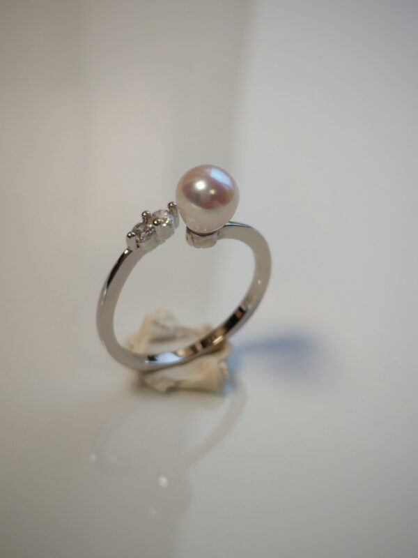 Bague perle d'eau douce en argent, bijoux faits main, cadeau élégant pour femme – Argent 925 – Bijou fait main – Cadeau femme