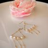 Boucles d'oreilles perle d'eau douce en plaqué or 14, bijoux faits main, cadeau élégant pour femme – Bijou fait main – Cadeau femme