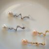Boucles d'oreilles perle d'eau douce en plaqué or, bijoux faits main, cadeau élégant pour femme – Bijou fait main – Cadeau femme -
