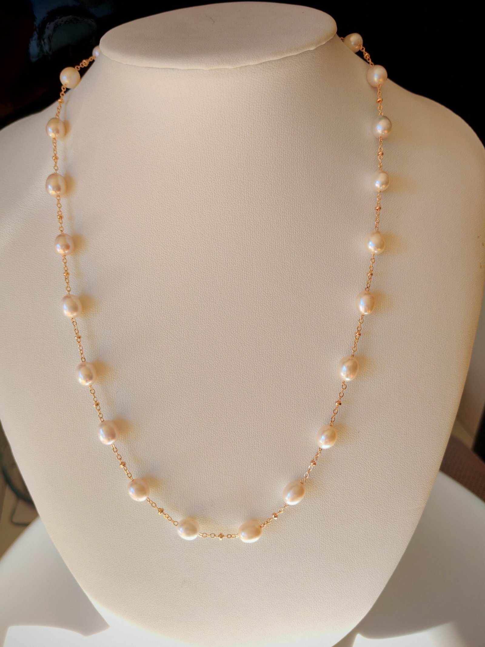 Collier lunettes plaqué or 14 carats - Image 3