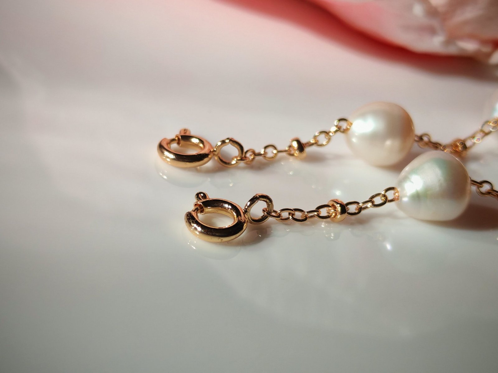 Collier lunettes plaqué or 14 carats - Image 4