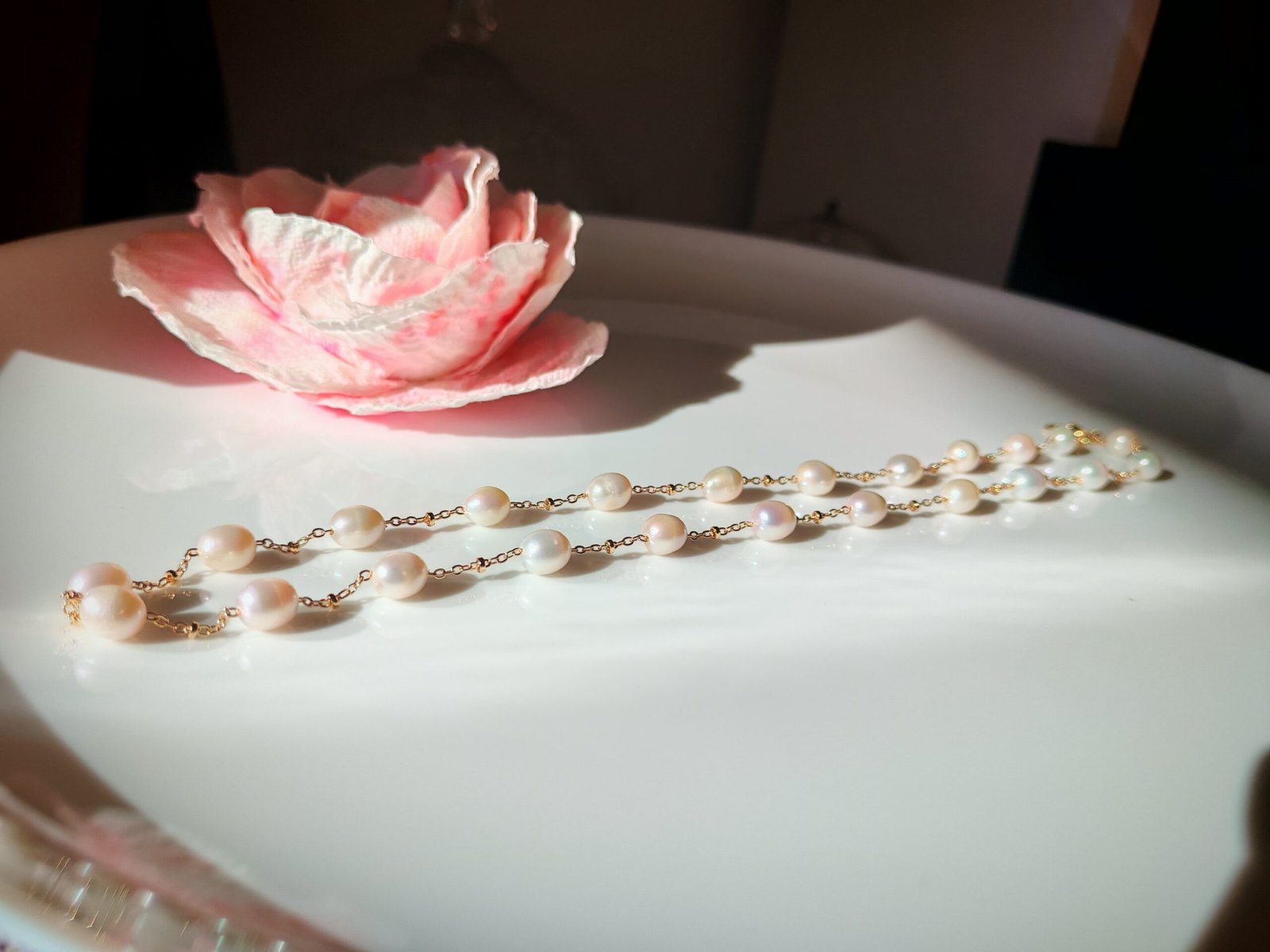 Collier lunettes plaqué or 14 carats - Image 6