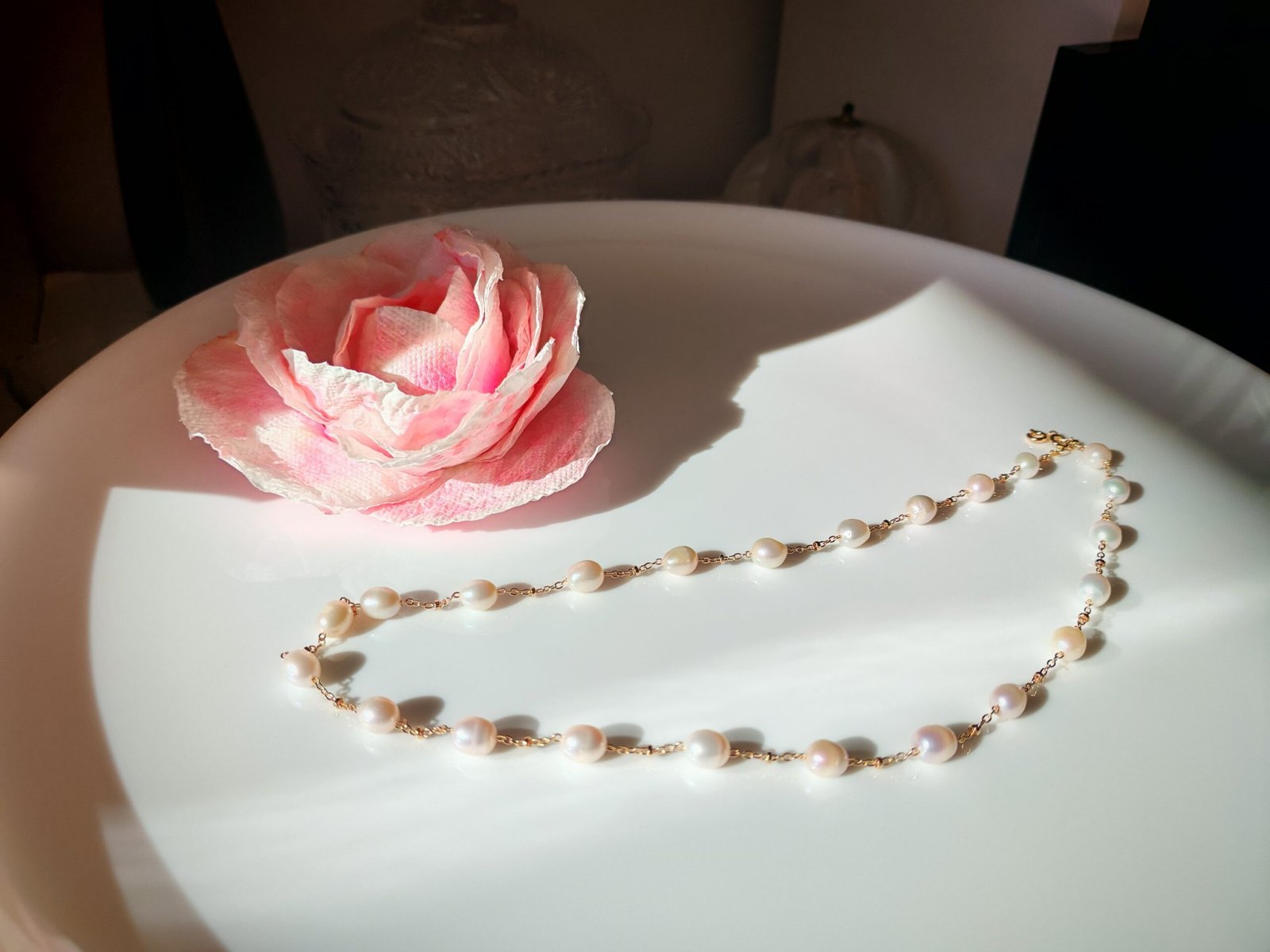 Collier lunettes plaqué or 14 carats - Image 13