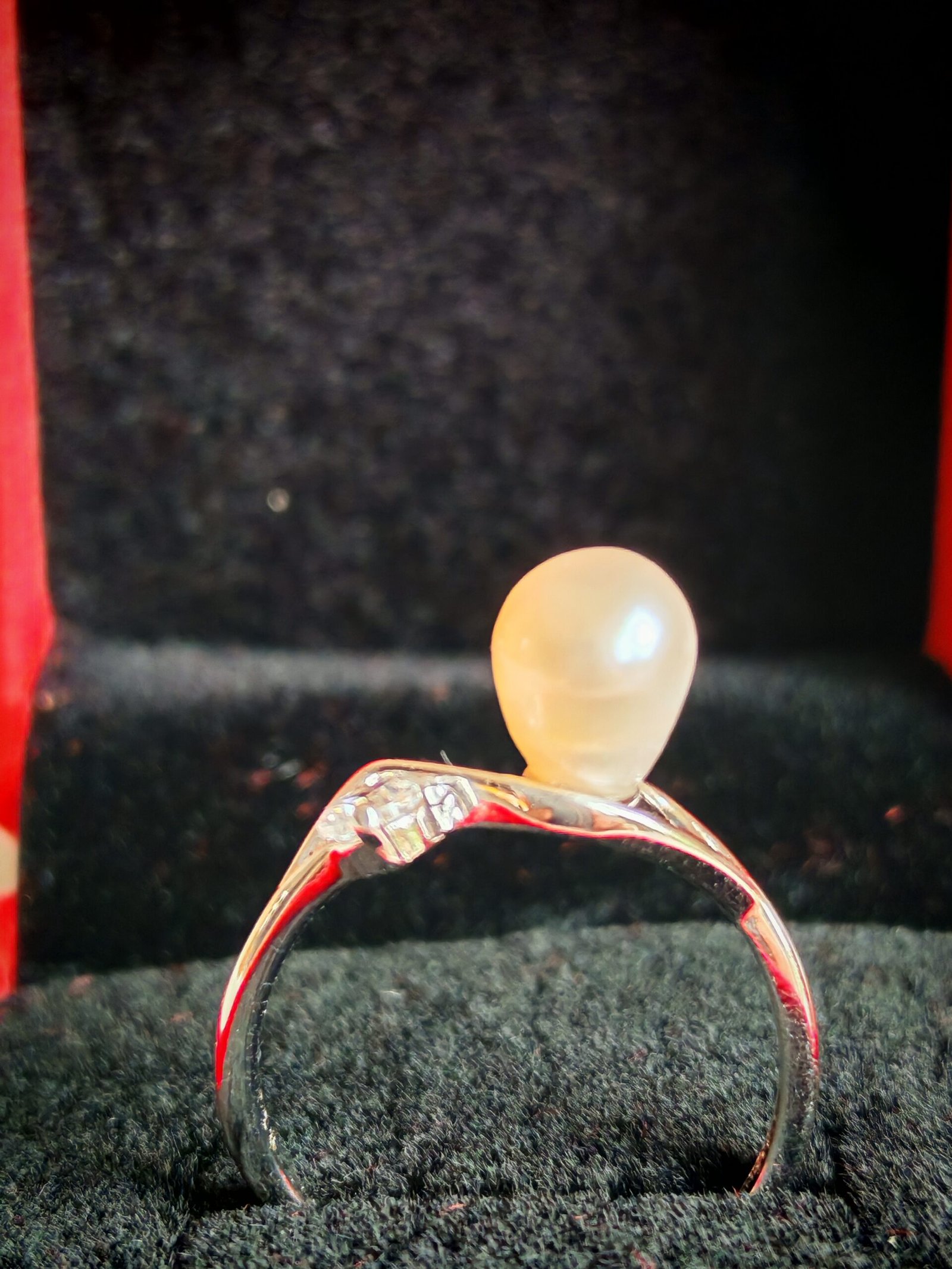 Bague perle d'eau douce en argent, bijoux faits main, cadeau élégant pour femme – Argent 925 – Bijou fait main – Cadeau femme - Image 2
