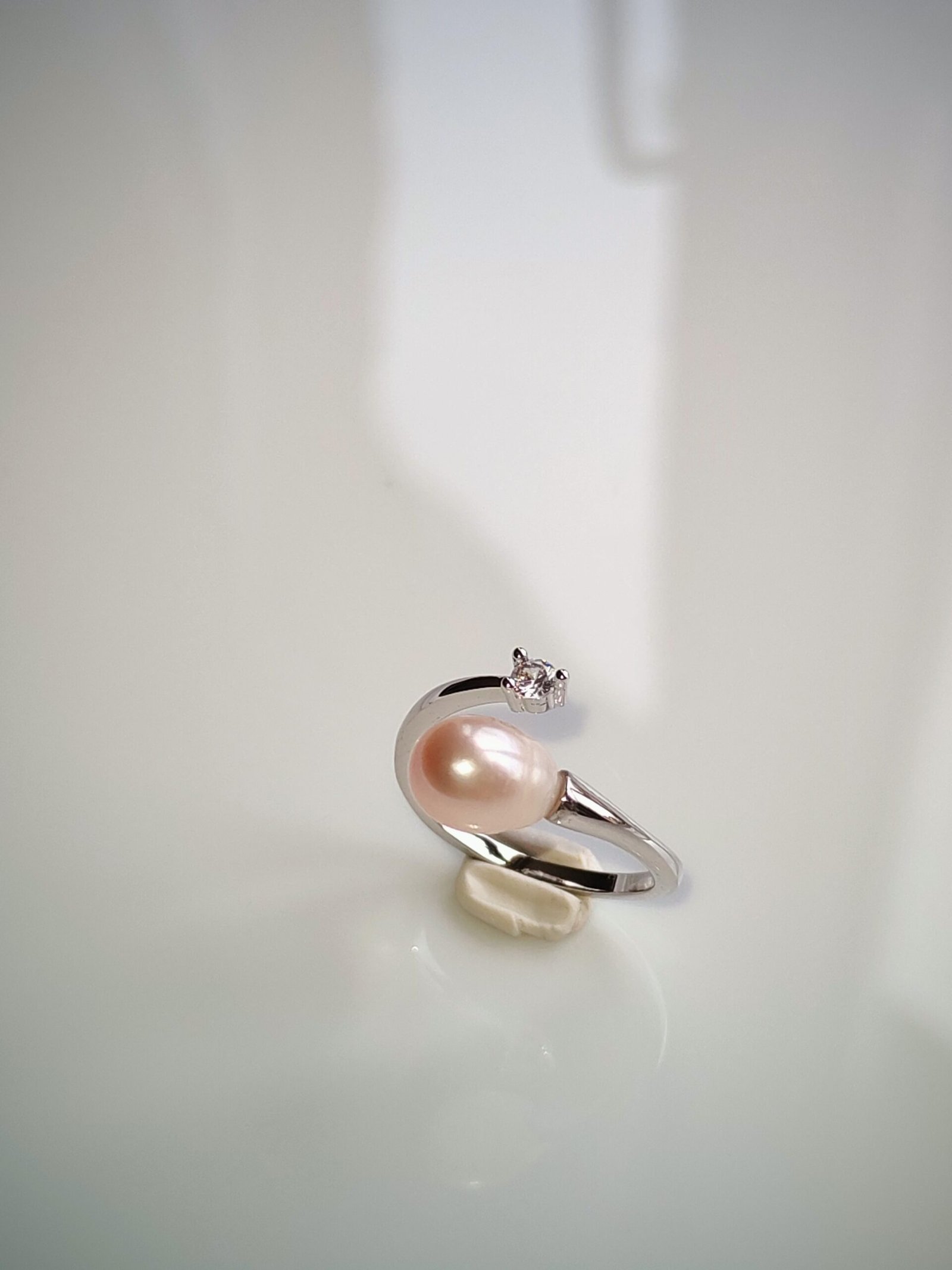 Bague perle d'eau douce en argent, bijoux faits main, cadeau élégant pour femme – Argent 925 – Bijou fait main – Cadeau femme - Image 10