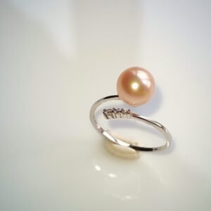 Bague perle d'eau douce en argent, bijoux faits main, cadeau élégant pour femme – Argent 925 – Bijou fait main – Cadeau femme