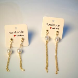 Boucles d'oreilles perle d'eau douce en plaqué or 14, bijoux faits main, cadeau élégant pour femme – Bijou fait main – Cadeau femme
