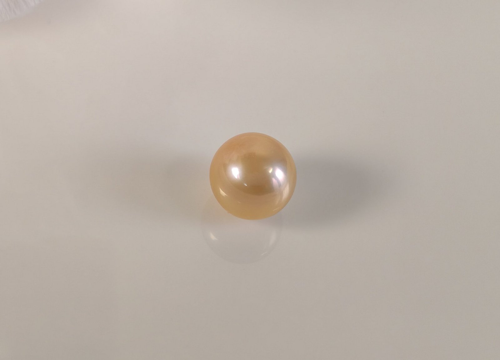 Perle de culture d'eau douce, rose champagne, ronde, 11. 3 mm x 1pc