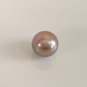 Perle de culture d'eau douce, mauve, ronde, 12. 2mm x 1pc