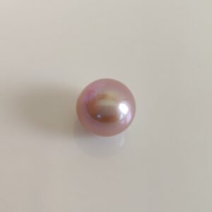 Perle de culture d'eau douce, mauve, ronde, 11.4 mm x 1pc