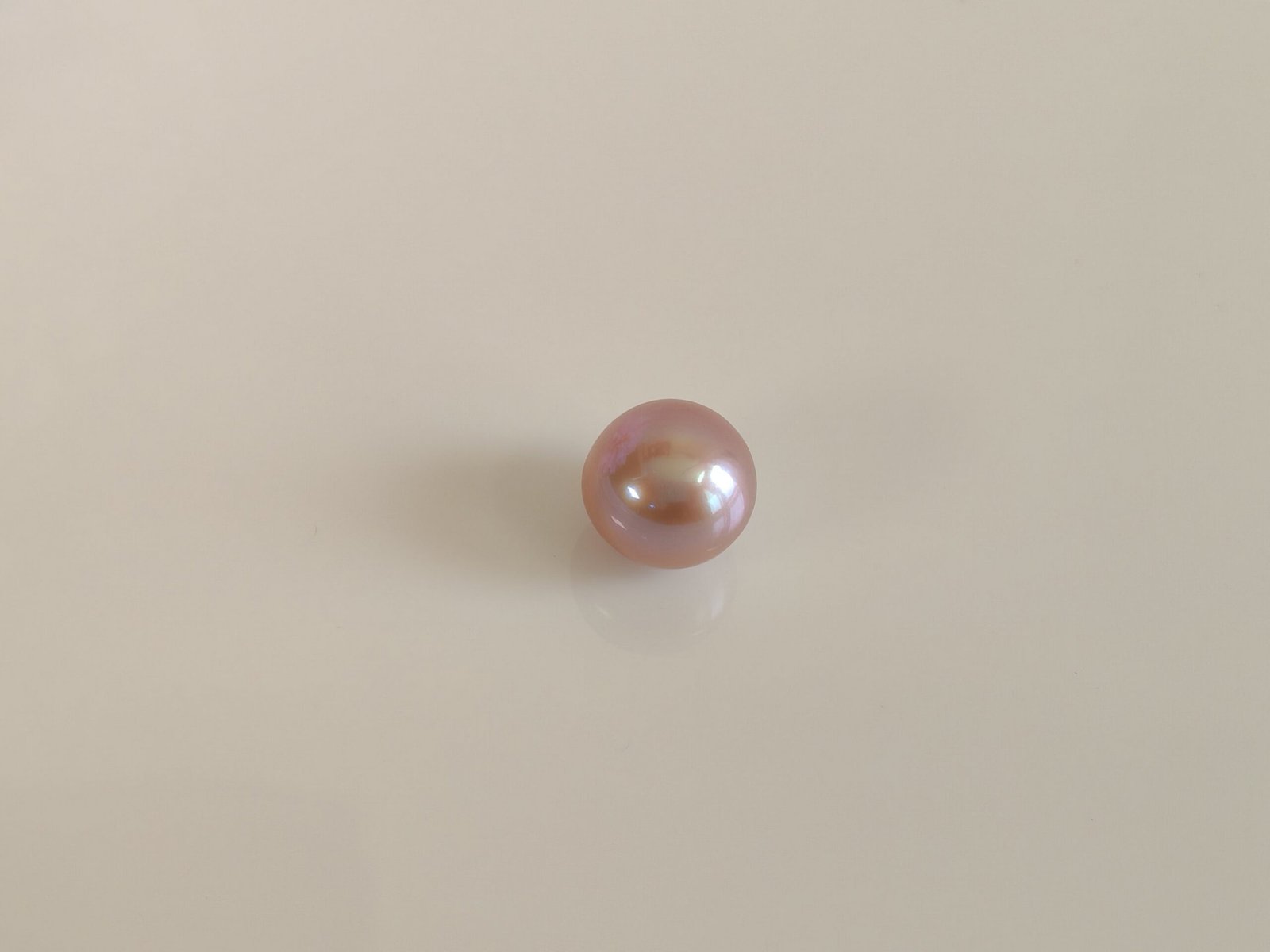 Perle de culture d'eau douce, mauve, ronde, 11.4 mm x 1pc - Image 2