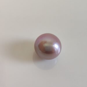 Perle de culture d'eau douce, mauve, ronde, 12 mm x 1pc