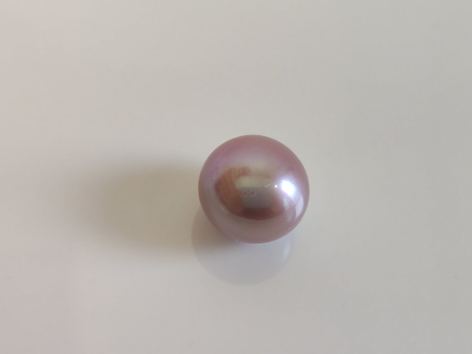 Perle de culture d'eau douce, mauve, ronde, 12 mm x 1pc