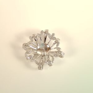 Monture de pendentif en agrent & zircon